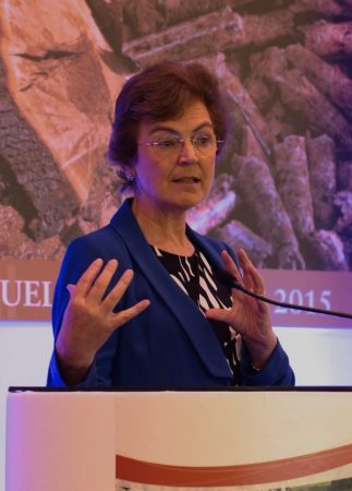 Alison at a conference