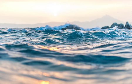 Close up of ocean waves