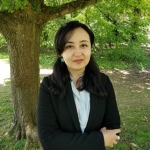 Profile picture in black and white of Shahzoda Alikhanova